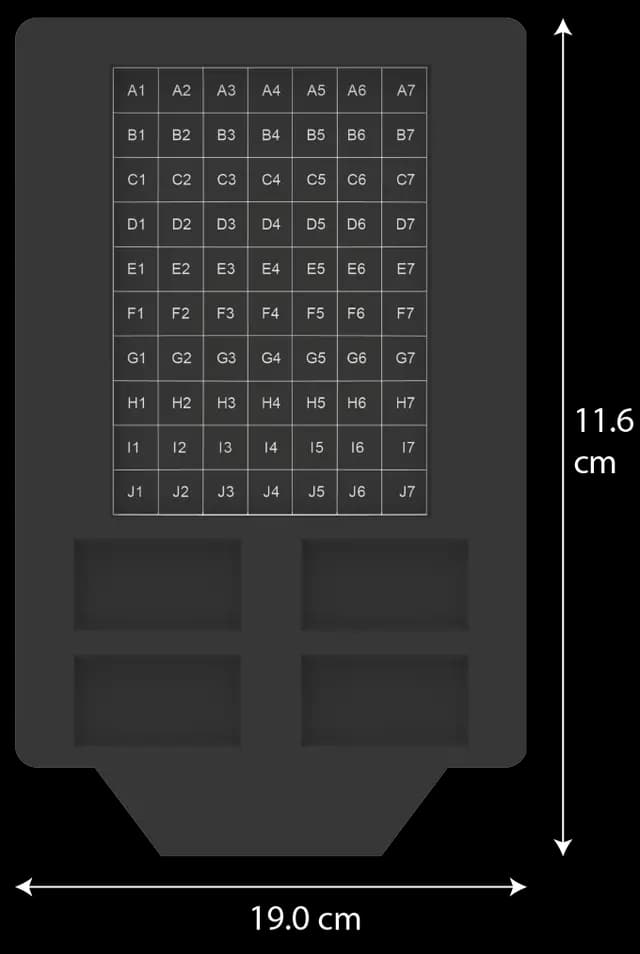 Loose diamonds screening tray